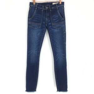 BLANKNYC Intro Jeans Womens Size 25 Carpenter Skinny Blue Raw Hem